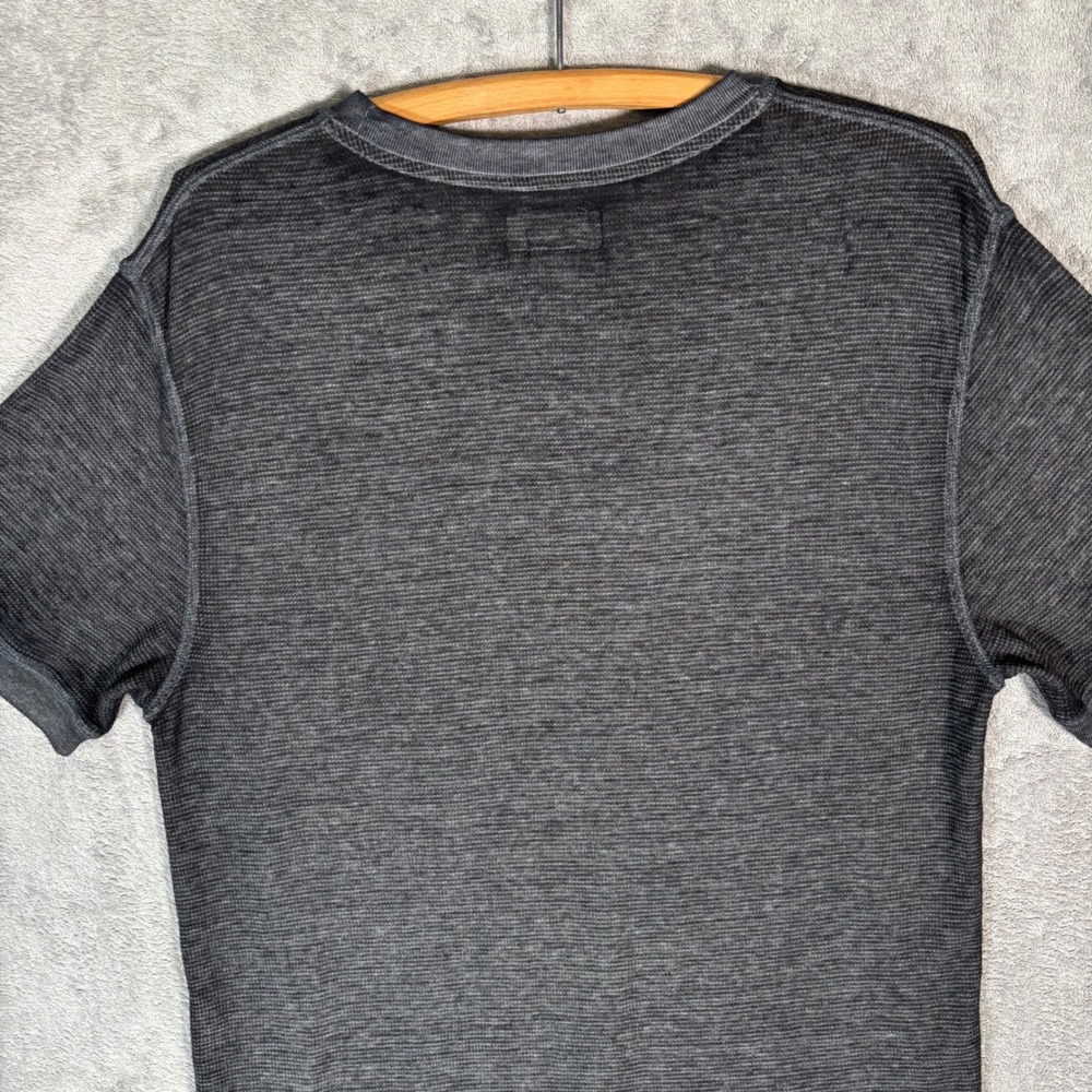 Polo Ralph Lauren Mens Large Charcoal Gray Waffle Knit Short Sleeve T-Shirt - Picture 8 of 11